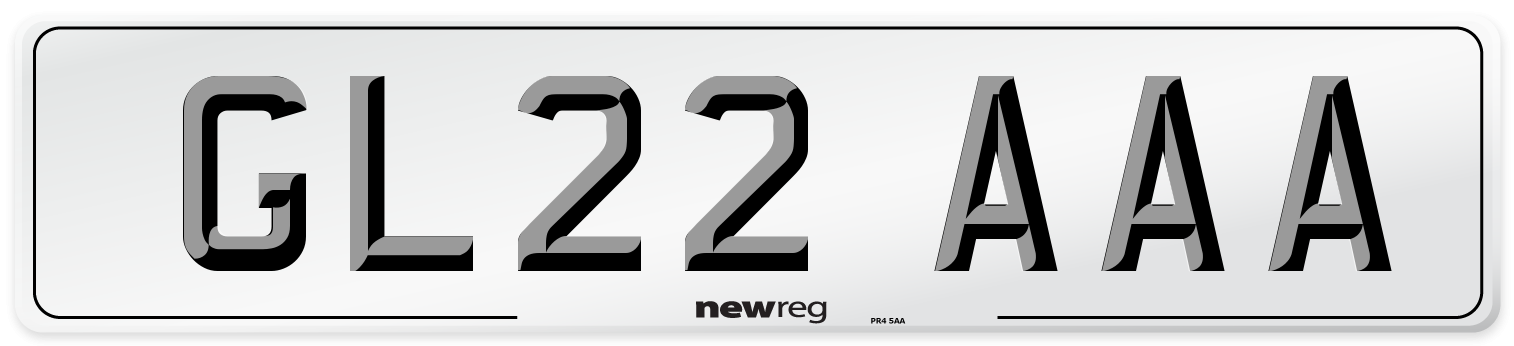 GL22 AAA Number Plate from New Reg